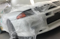 Bodywork at Toprank Japan PDI Center on a Nissan Skyline R32 GT-R