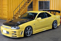 Lightning Yellow R34 25GT Turbo : Engine Bay Tour.