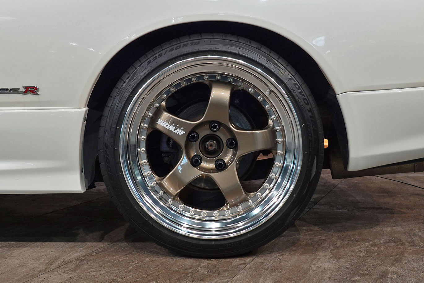 日産 シルビア S15 シルビア スペックR・ユーザー買取り車両・ワークマイスターS1 18インチアルミ・社外フロントリップ