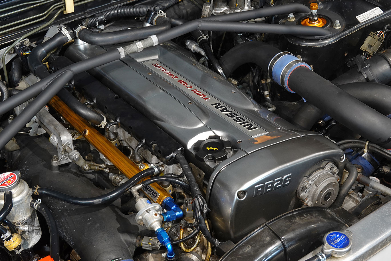 日産 スカイラインGT-R BNR32 R32 スカイライン GT-R HKS GTIII-2530 ターボ・オーリンズDFV車高調・トップカム・F-Con V Pro Ver.3.2 再セッティング