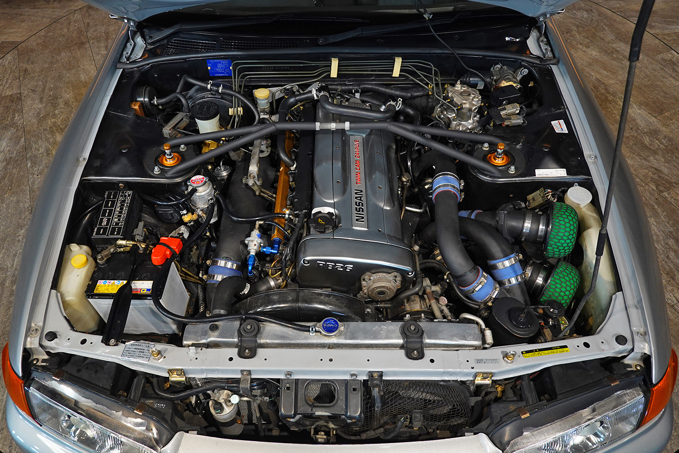 日産 スカイラインGT-R BNR32 R32 スカイライン GT-R HKS GTIII-2530 ターボ・オーリンズDFV車高調・トップカム・F-Con V Pro Ver.3.2 再セッティング