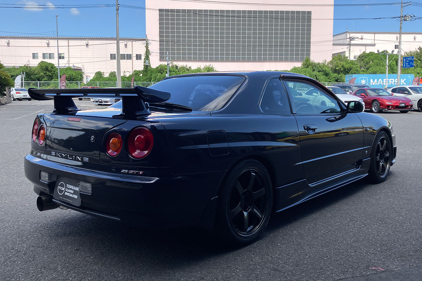 日産 スカイラインクーペ ER34 スカイライン 25GTターボ・純正５速MT・純正ダークブルーパール-BP9-・ニスモフロントバンパー