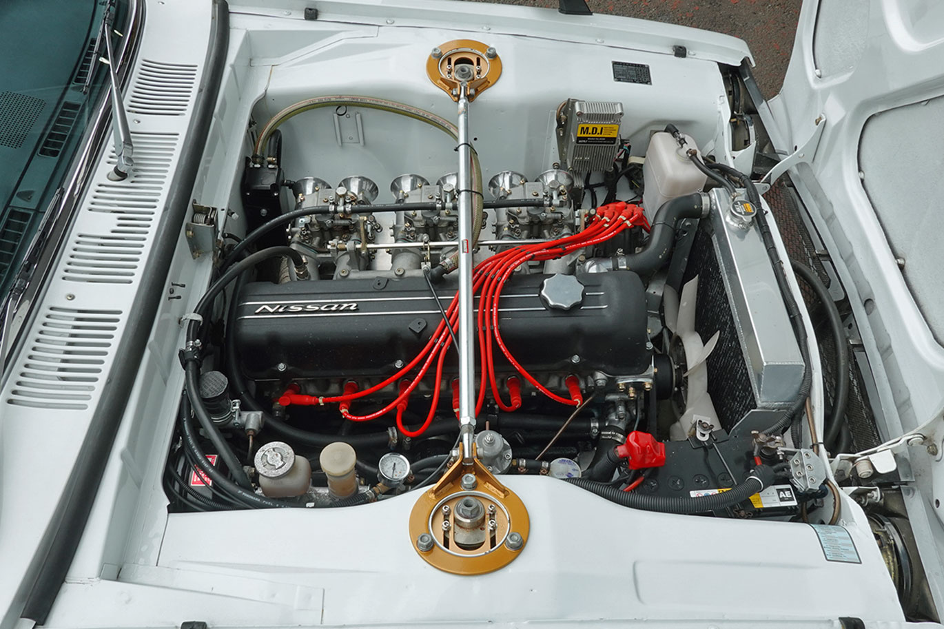 日産 スカイラインクーペ KGC10 スカイライン　2000GT、L28改３リッター・ハヤシレーシングアルミ・リアブレーキディスクブレーキ化公認