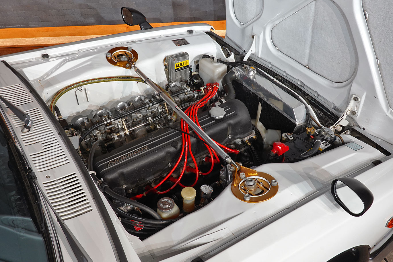 日産 スカイラインクーペ KGC10 スカイライン　2000GT、L28改３リッター・ハヤシレーシングアルミ・リアブレーキディスクブレーキ化公認