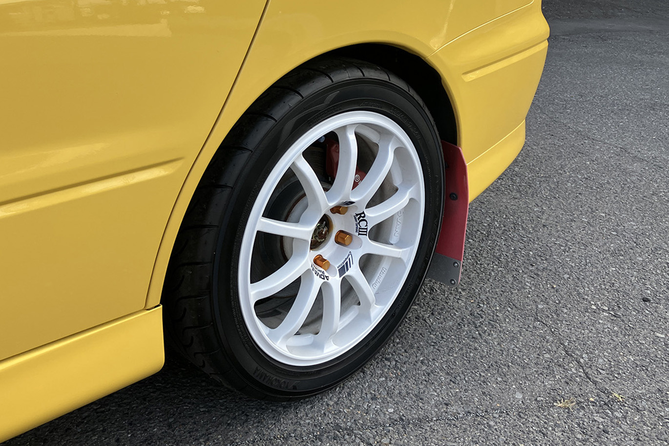 三菱 ランサーエボリューション Lancer GSR Evolution VII・ONE OWNER・ADVAN Racing RCIII 17 インチ・Ralliart マッドフラップ