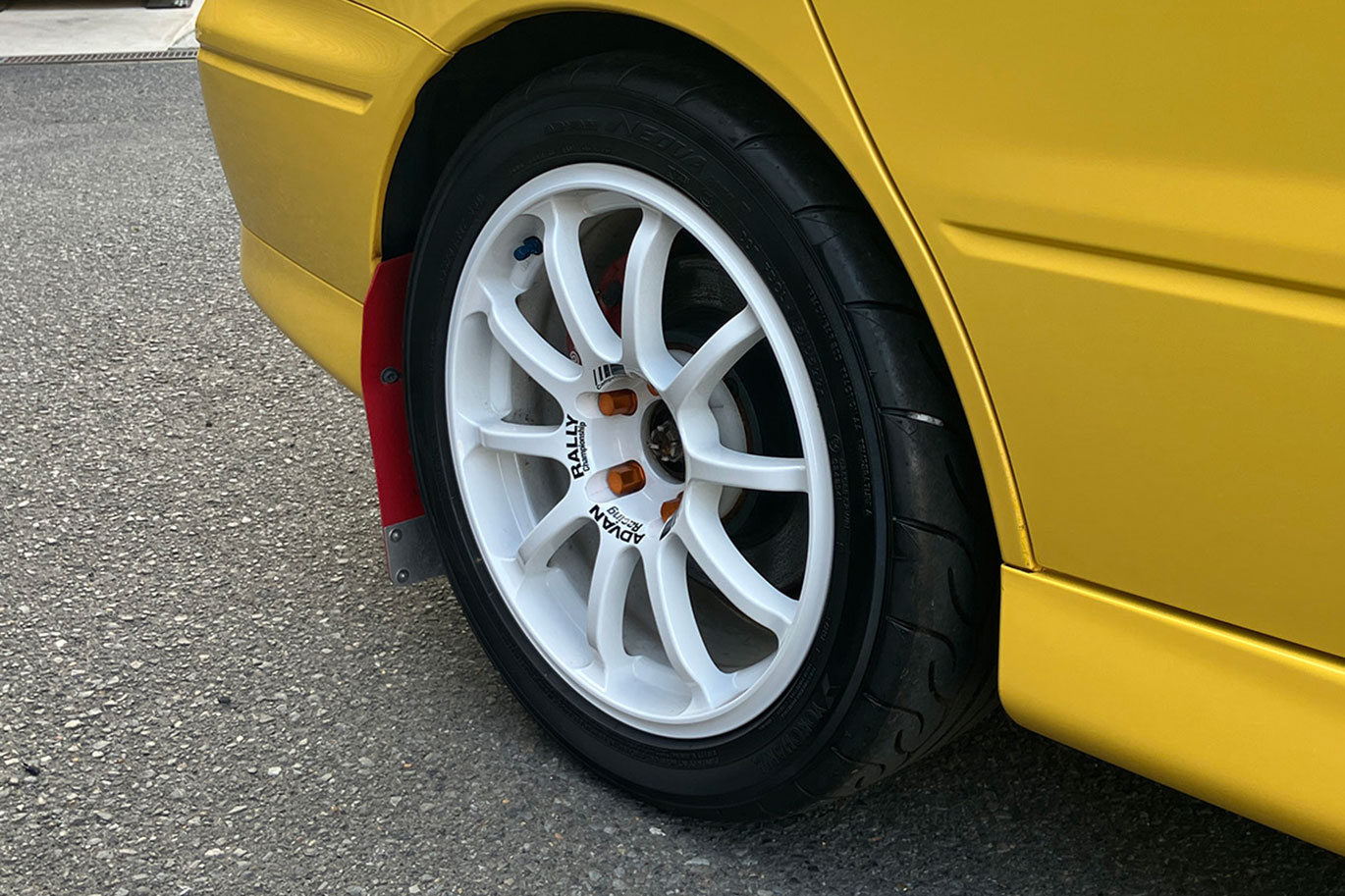 三菱 ランサーエボリューション Lancer GSR Evolution VII・ONE OWNER・ADVAN Racing RCIII 17 インチ・Ralliart マッドフラップ