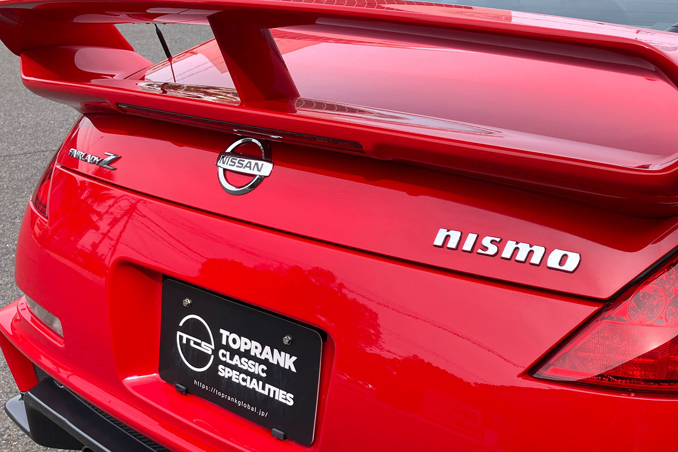 日産 フェアレディZ Z33 フェアレディZ バージョンニスモ、ワンオーナー、プレミアムブレーズレッド