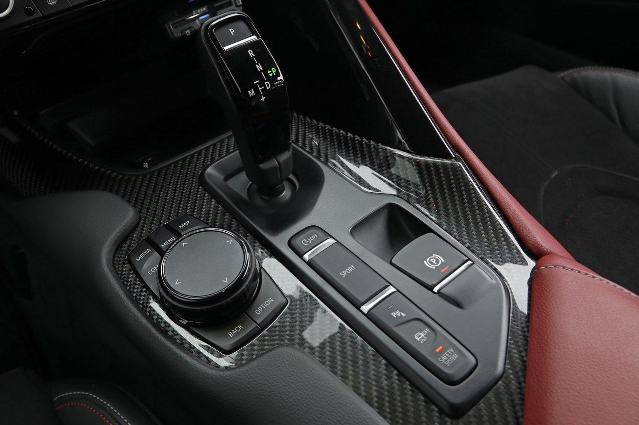 トヨタ スープラ RZ 台数限定カラー/マットストームグレー HKSカーボンサクション＆HAS フロント＆リアスポイラー 鍛造19AW 赤/黒インテリア JBLサウンド