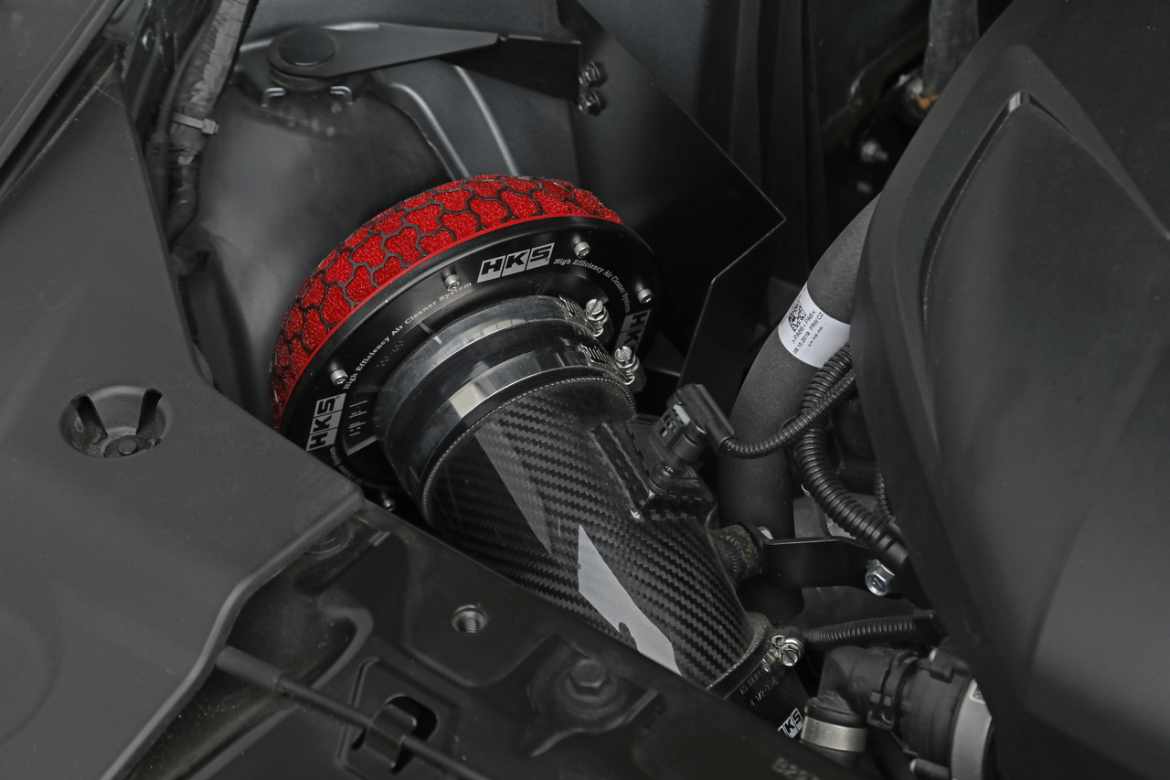 トヨタ スープラ RZ 台数限定カラー/マットストームグレー HKSカーボンサクション＆HAS フロント＆リアスポイラー 鍛造19AW 赤/黒インテリア JBLサウンド