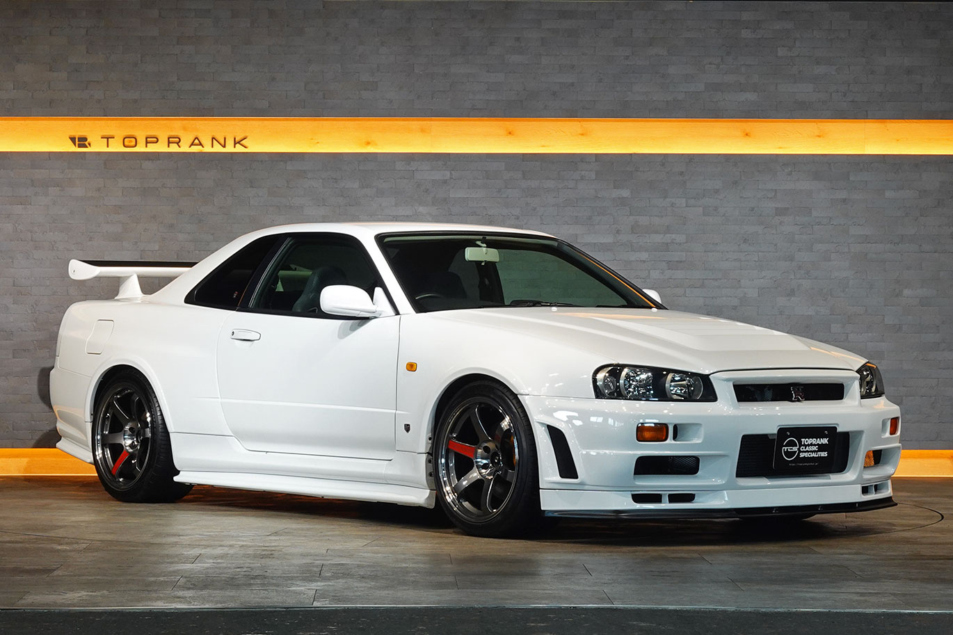 日産 スカイラインGT-R R34 BNR34 スカイラインGT-R  V-SPEC ニスモフルエアロ・R-Tuneドライカーボンボンネット・レイズ ボルクレーシング TE37SL 18インチAW