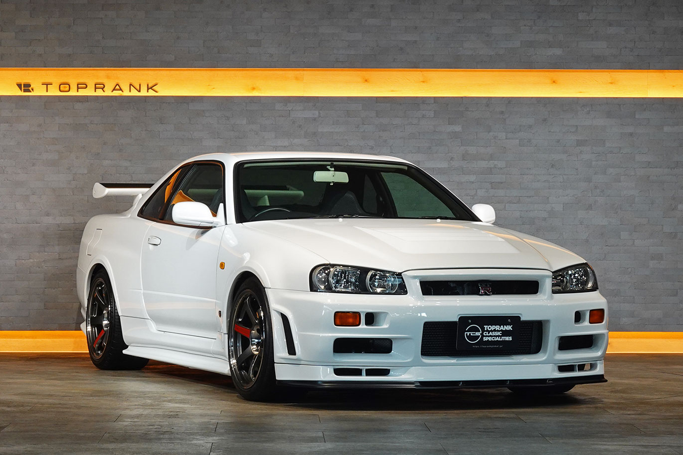 日産 スカイラインGT-R R34 BNR34 スカイラインGT-R  V-SPEC ニスモフルエアロ・R-Tuneドライカーボンボンネット・レイズ ボルクレーシング TE37SL 18インチAW