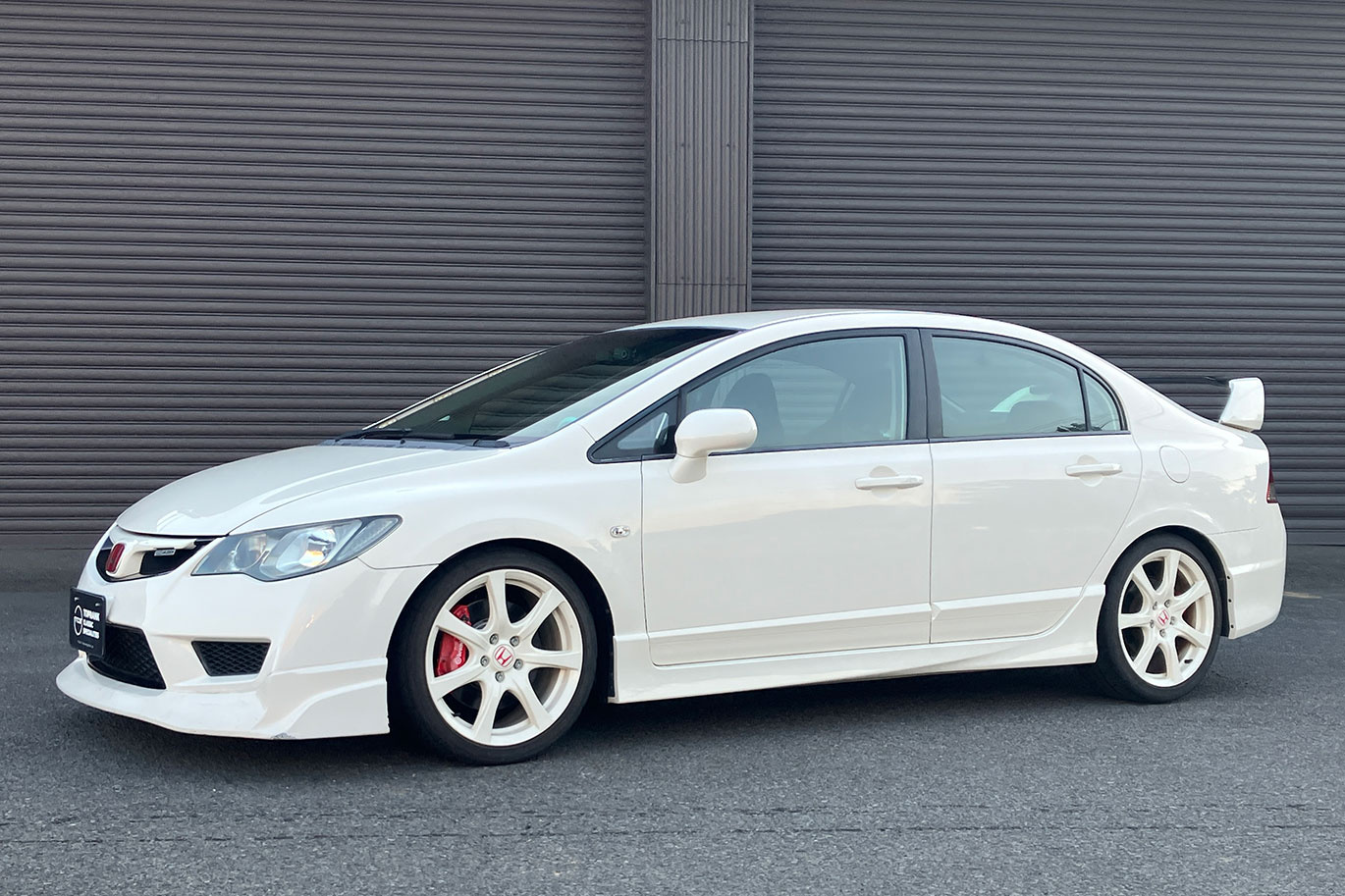 ホンダ シビック FD2 シビック タイプR 無限フロントスポーツグリル・フロントアンダースポイラー・HKSハイパーマックスS車高調